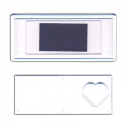 Akrylové magnety "Panorama" srdce