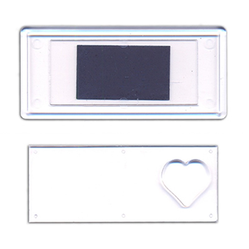 Akrylovy Magnet "Panorama" 108x48mm Srdce