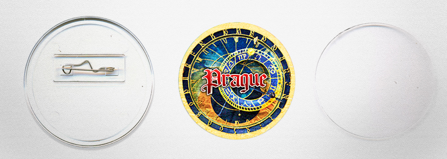 akrylové «Odznáčky» o průměru 65 mm