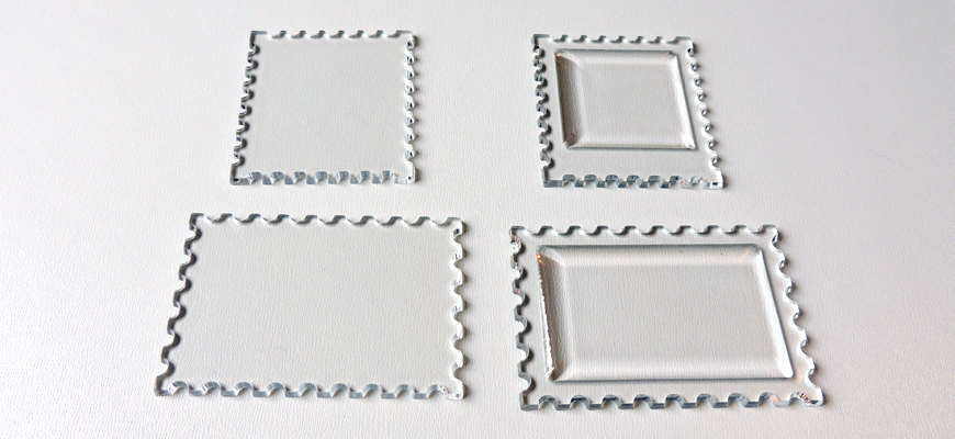 Magnet obráceného tisku «Známka»