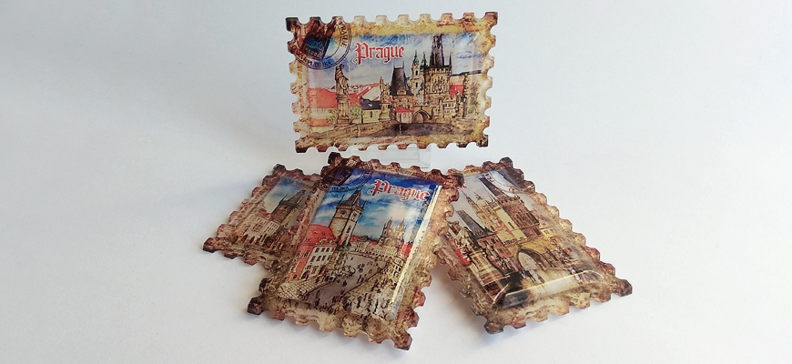 Magnet obráceného tisku «Známka»